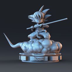 dbz.1267.jpg Cloud Goku Dragon Ball
