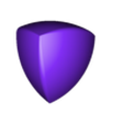 SpheroformPoly_half_200k.stl Single Polyhedron Symmetric Spheroform Tetrahedron