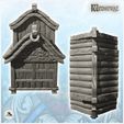4.jpg Medieval building with overhanging floor and rounded roof (8) - Medieval Fantasy Magic Feudal Old Archaic Saga 28mm 15mm