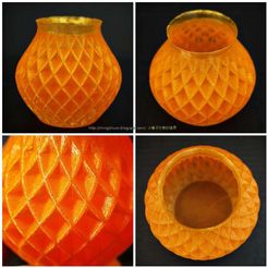 Doppelt gedrehte Vase