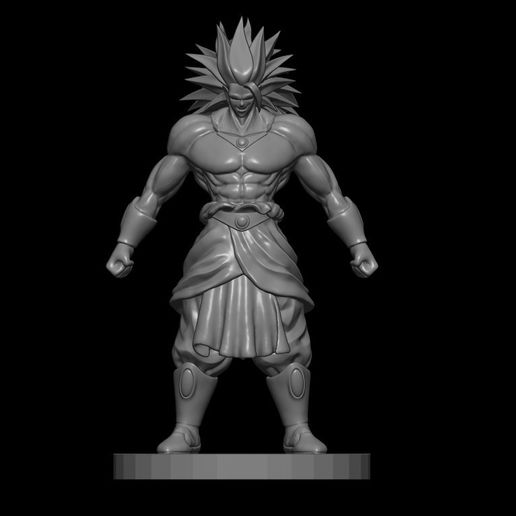 Download STL file Broly Dragon Ball Z • 3D printer object ・ Cults