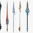 11.png 20 STYLIZED SPEAR MODELS PACK 1 - LOW POLY