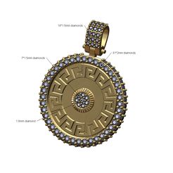 Chanel logo hammered coin pendant and charm | 3D Print Model