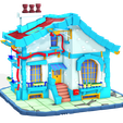 PNG.png DOLL MAISON HOUSE HOME CHILD CHILDREN'S PRESCHOOL TOY 3D MODEL KIDS TOWN KID