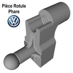 Piece rotule Phare VW.JPG Fichier STL gratuit Rotule Réglage Phare Volkswagen Golf・Objet imprimable en 3D à télécharger