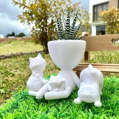 1.jpeg STL file Robert Gatos Maceta Matera Cat Gafas・3D printer model to download