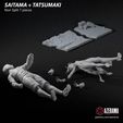 00Saitama-Tatsumaki_NonSplit.jpg Saitama+Tatsumaki STL Ready for 3D Printing