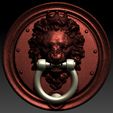 lion33.jpg Lion Head Door Knocker