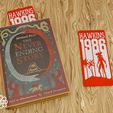 Render_121.jpg Marcapáginas Stranger Things "Hawkins 1986" - Imprimible en 3D