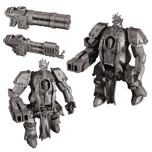Dreadnought-of-contempt-egypt-sample-1-Mystic-Pigeon-Gaming.jpg Entombed War Knight | Wargame Proxy | Varied Weapon Options