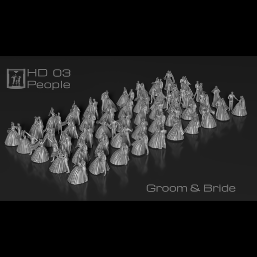 HD People 03 Wedding 3D model