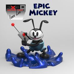 untitled.35.jpg Archivo 3D OSWALD EPIC MICKEY JUEGO GAME DISNEY・Diseño imprimible en 3D para descargar, geekzone3d