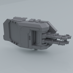 Render1-cropped_.png 3D file Extended Quad Laser Cannon Armoured Sponson・3D printer model to download