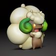 Whimsicott02.jpg Whimsicott Pokémon figurine - 3D print model