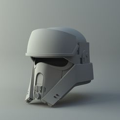 shoretrooper_render.jpg Free STL file Shoretrooper helmet on Star Wars RogueOne Simple 3D printing 3D print model・3D printer design to download