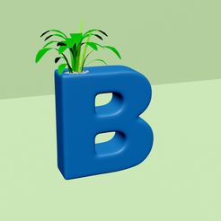 b0.png Vase B - Alphabet Vases Collection Letters - STL Printable