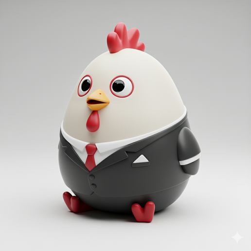 Chicky in a Suit
