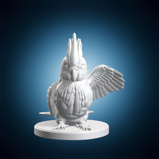 Cockatiel Bird Animal Miniature Model