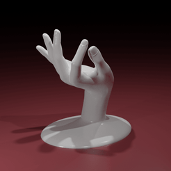 Hand01.png STL file Jewelry Holder : My precious・3D print design to download, The-Inner-Way