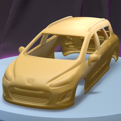 a001.png STL-Datei PEUGEOT 308 SW 2012 (1/24) bedruckbare Karosserie・Vorlage für 3D-Druck zum herunterladen