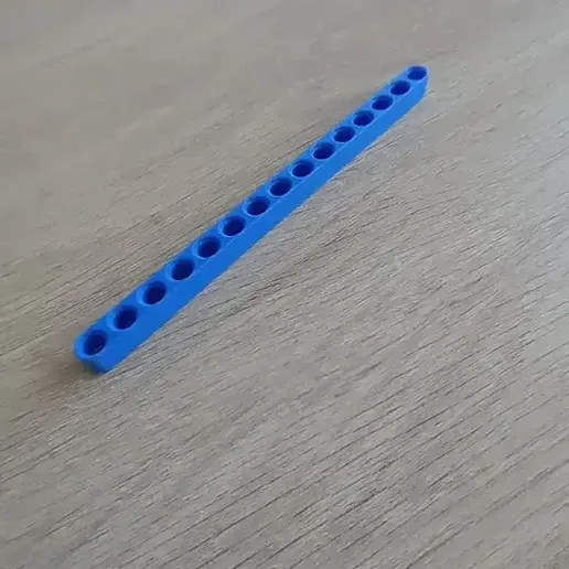 15 stud lego technic beam (compatible) | 3D Printable STL