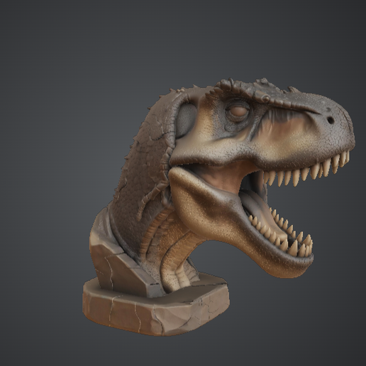 Tyrannosaurus Rex Bust – Roaring Dinosaur