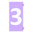 3.stl Stencil numbers for Spray Paints - silhouette numbers