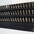 20210802_135650.jpg STL file SCREWDRIVER BIT HOLDER HEX SHANK 6.35mm 1/4" STAND STORAGE RACK WALL MOUNT 60 holes・3D print object to download