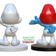Papa-Smurf-pose-1-3.jpg The Smurfs 3D Model - Papa Smurf fan art printable model