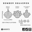 Nullvector_BomberSquadron_ScaleGuide.jpg Sci-Fi Torpedo Bomber STL | Nullvector