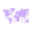 8.STL 极简世界地图线条艺术