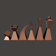 Black_Thumbnail1.png Square Modern Chess Set - Supportless