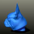 Phoebe06.jpg French Bulldog STL Bust & Magnet – High Detail Dog Sculpture for 3D Printing (Fridge Magnet Model)