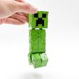 IMG_3421.jpg MINECRAFT FLEXI-CREEPER ARTICULATED PRINT IN PLACE CREEPER