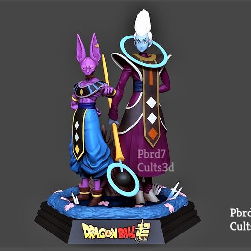 DRAGON BALL BEERUS AND WHIS 3D model