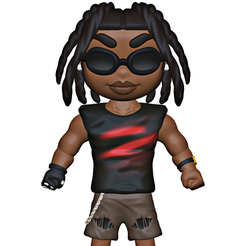 11.png STL file Travis Scott, Jacques Bermon Webster II ( Rapper )・3D print design to download