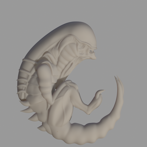 👽 ALIEN ROMULUS EMBRYON XENOMORPHO・ OBJ File for 3D printing・Cults