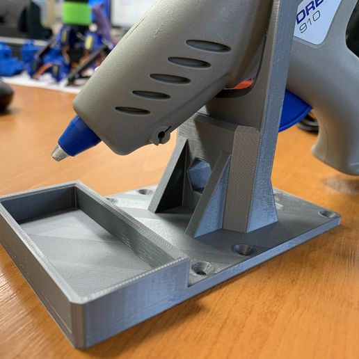 Hot Glue Gun stand 3D model