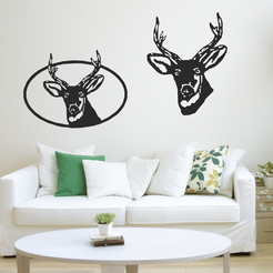 better-display.png 2 Deer Heads - Wall Art Decor