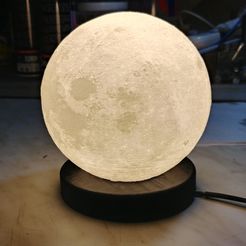 20180722_215947_hdr_42898483414_o.jpg 3D-Datei Sockel der Mondlampe kostenlos・3D-Druck-Modell zum herunterladen