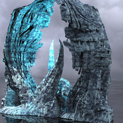 ICE-ROCKS-22.4142.png Archivo STL Roca de hielo Fantasía Roca antigua 1・Objeto de impresión 3D para descargar
