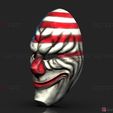 0001b.jpg Dallas Mask - Payday 2 Mask - Halloween Cosplay Mask 3D print model