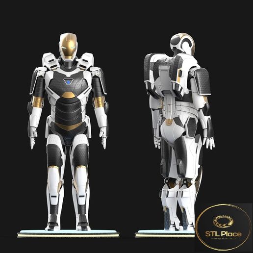 Iron Man Mark 39 Wearable Armor + Helmet - 3D Print File - STL Model - 3D Model - Cosplay 3D model
