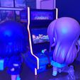 ArcadeNen - K-On Neon.jpg Miniature Figure Furniture - Neon Arcade Cabinet