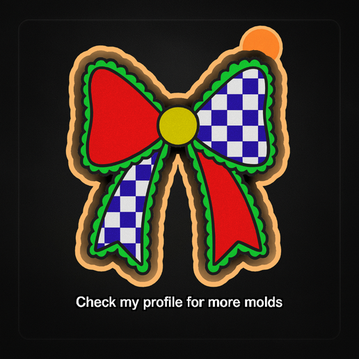 overlay-image-5.png 🎀Half Checkered Bow – Freshie, Resin & Candle Mold