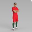 cristiano-ronaldo-portugal-ready-for-full-color-3d-printing-3d-model-obj-stl-wrl-wrz-mtl (9).jpg Cristiano Ronaldo Portugal ready for full color 3D printing
