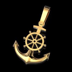 Pendant-anchor-1.jpg STL file Pendant anchor・Design to download and 3D print