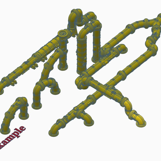 Modular Pipeline 3D model