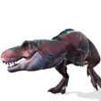 8.jpg REX DINOSAUR Tyrannosaurus Rex FOREST NATURES HUNTER RAPTOR TIGER RIGGED ANIMATED BLEND FILE FBX STL OBJ PREHISTORIC