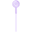 Paleta caramelo mini topper.stl STL file Mini toppers Candy Candy Candy Candy Lollipop Candy・3D print model to download